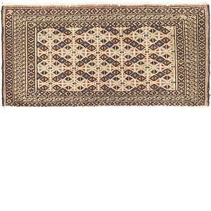 HandKnotted 1' 7 x 3' 3 Torkaman Persian Rug