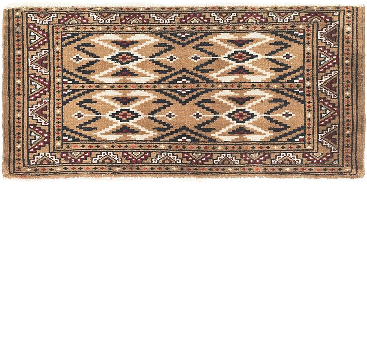 1' 8 x 3' 7 Torkaman Persian Rug