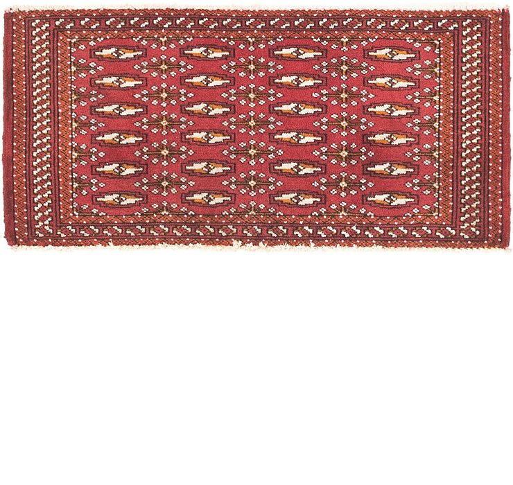 1' 7 x 3' 4 Torkaman Persian Rug