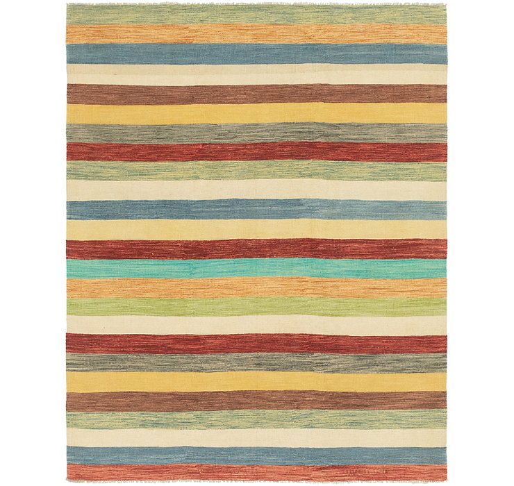 6' 7 x 8' 3 Kilim Modern Rug