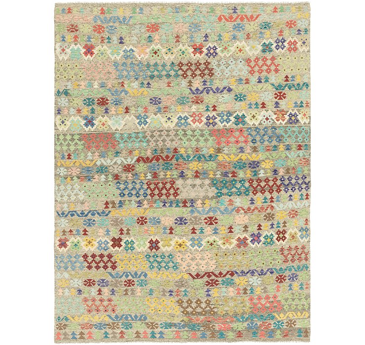 8' 9 x 12' Kilim Modern Rug