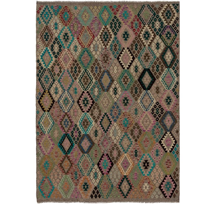 7' 2 x 9' 9 Kilim Modern Rug