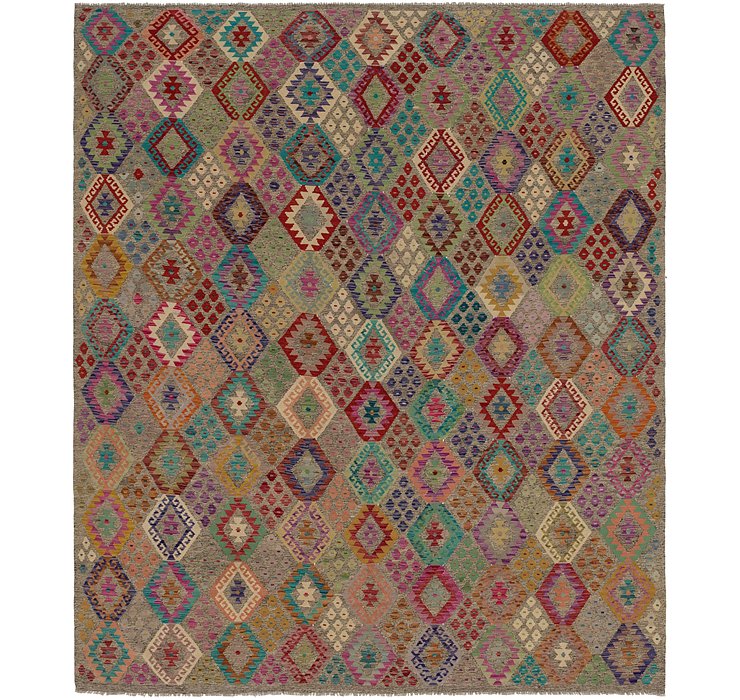 10' 10 x 12' 5 Kilim Modern Rug