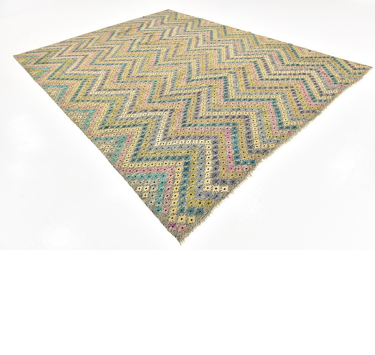 9' x 11' 6 Kilim Modern Rug