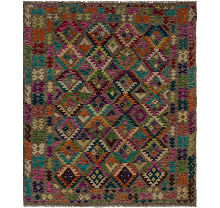 6' 9 x 8' Kilim Modern Rug