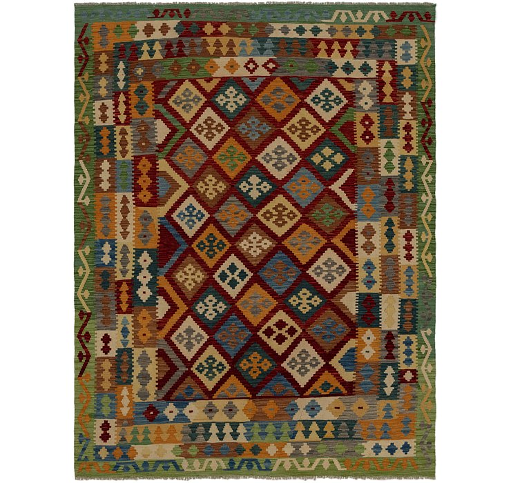 6' 5 x 8' 6 Kilim Maymana Rug
