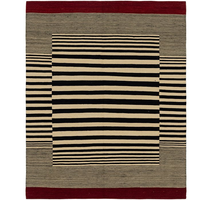 5' 3 x 6' 6 Kilim Modern Square Rug