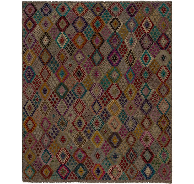 10' 8 x 12' 7 Kilim Modern Rug