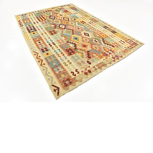 Unique Loom 6' 8 x 9' 9 Kilim Maymana Rug