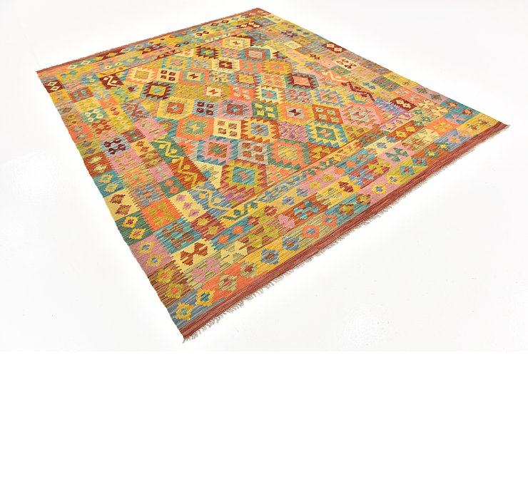 7' x 8' 5 Kilim Maymana Square Rug