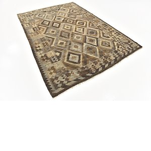 Unique Loom 5' 9 x 8' 2 Kilim Maymana Rug