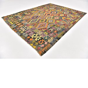 Unique Loom 7' x 9' 3 Kilim Modern Rug