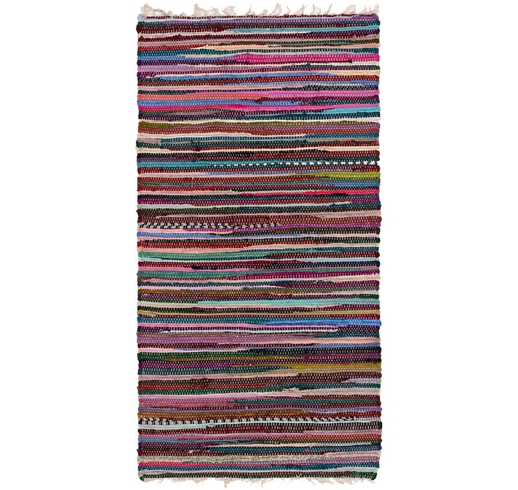 70cm x 140cm Chindi Cotton Rug
