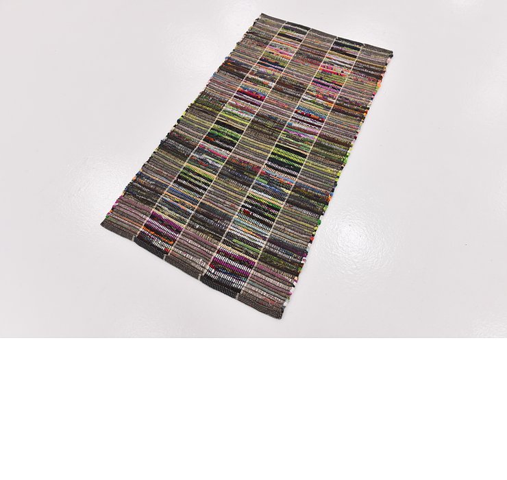 2' 4 x 4' 5 Chindi Cotton Rug