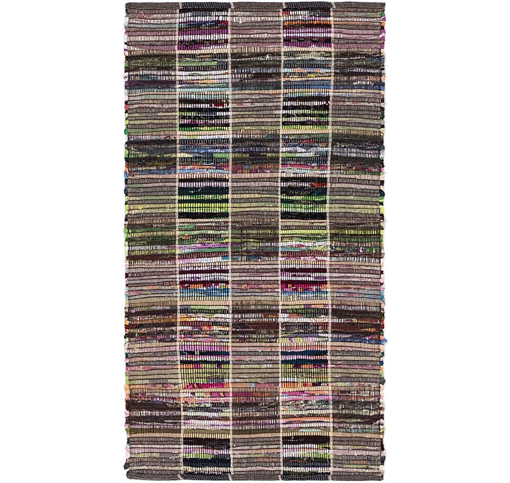 2' 4 x 4' 5 Chindi Cotton Rug
