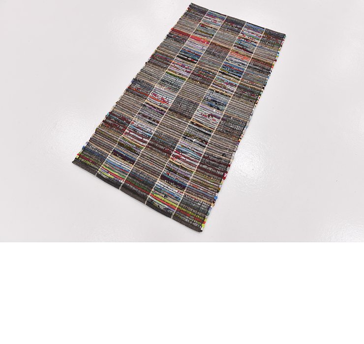 2' 4 x 4' 6 Chindi Cotton Rug