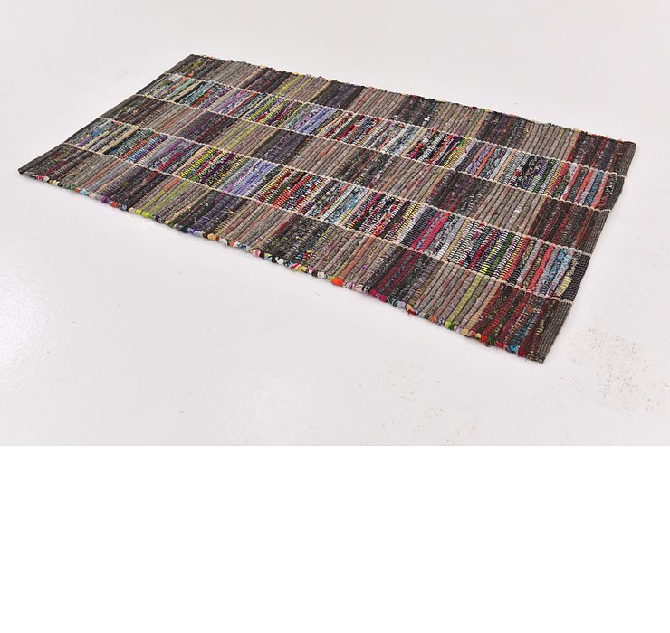 2' 4 x 4' 6 Chindi Cotton Rug