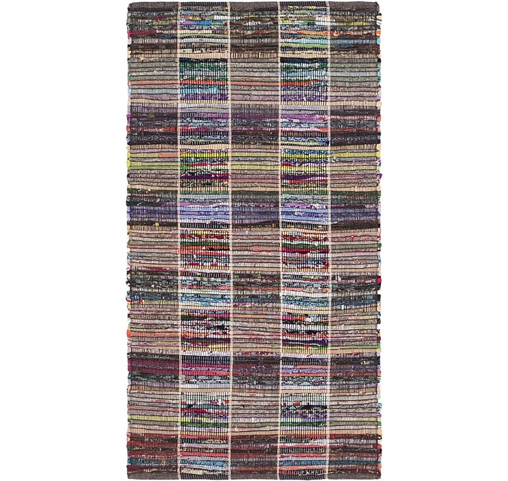 2' 4 x 4' 6 Chindi Cotton Rug