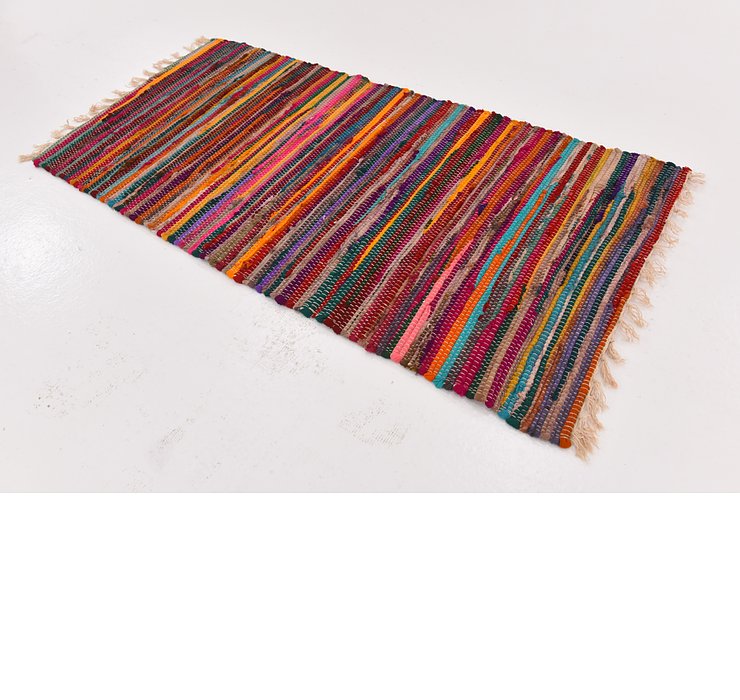 2' 4 x 4' 8 Chindi Cotton Rug