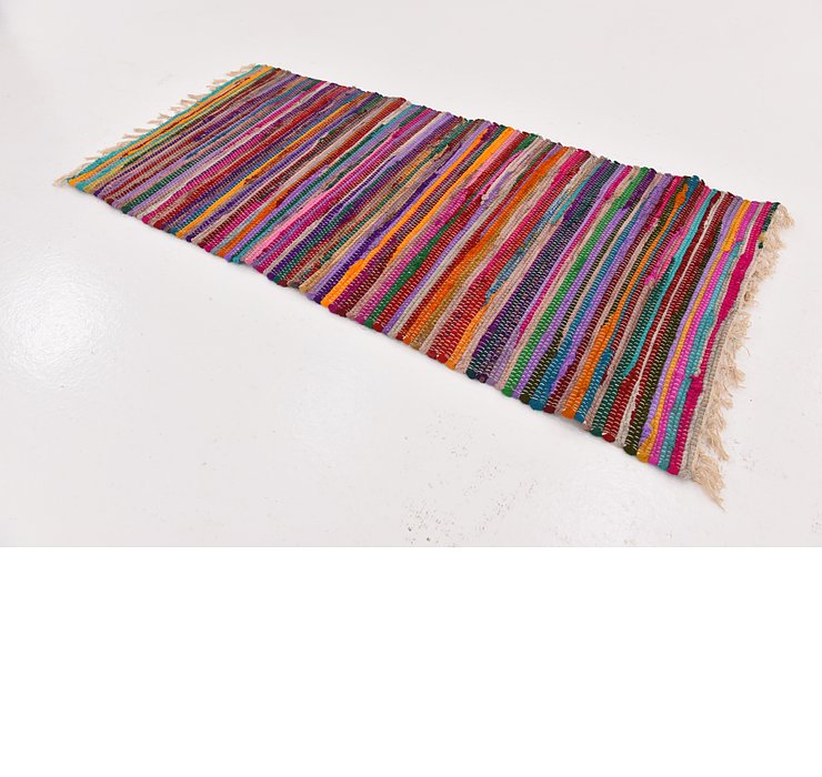 2' 3 x 4' 8 Chindi Cotton Rug