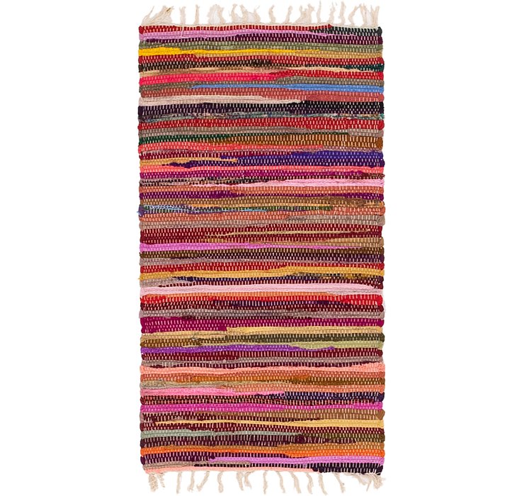 53cm x 102cm Chindi Cotton Rug