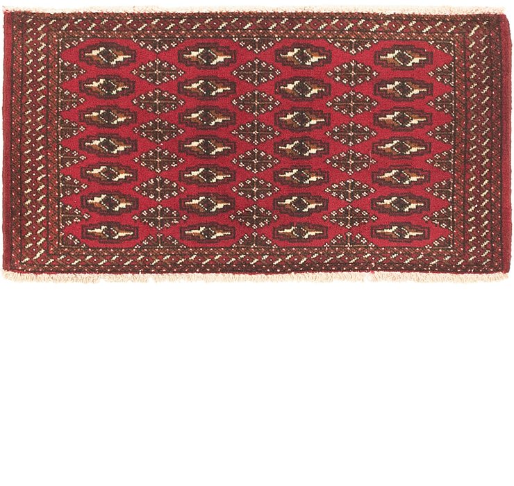 1' 8 x 3' 4 Torkaman Persian Rug