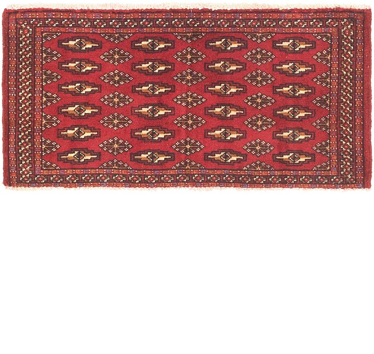 1' 8 x 3' 4 Torkaman Persian Rug