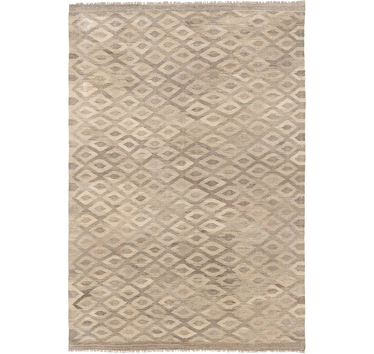 5' 6 x 8' Kilim Modern Rug