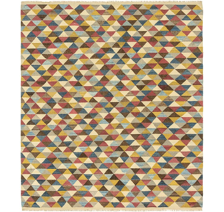 8' 5 x 9' 8 Kilim Modern Rug