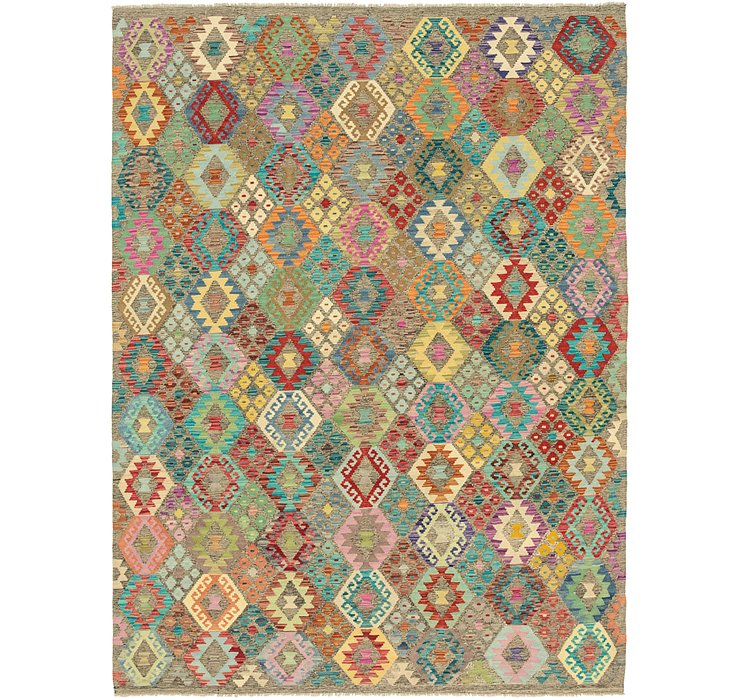 7' x 9' 7 Kilim Modern Rug
