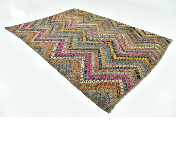 8' x 11' 2 Kilim Modern Rug