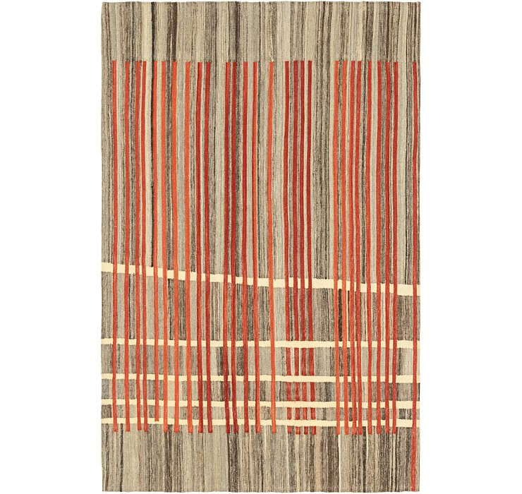5' 6 x 8' 5 Kilim Modern Rug