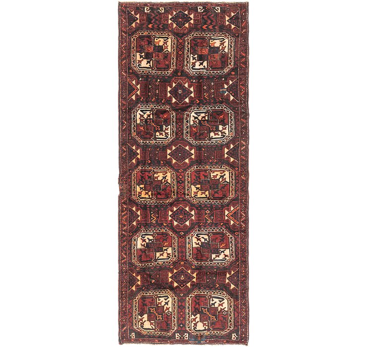 4' 5 x 12' 3 Shiraz Persian Runner Rug