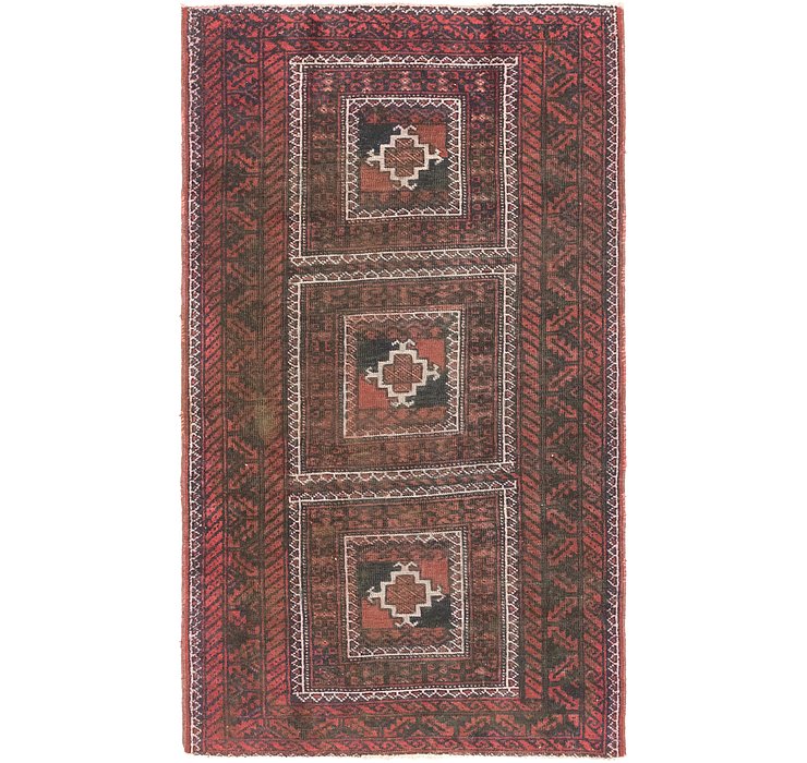 4' 2 x 7' 3 Balouch Persian Rug