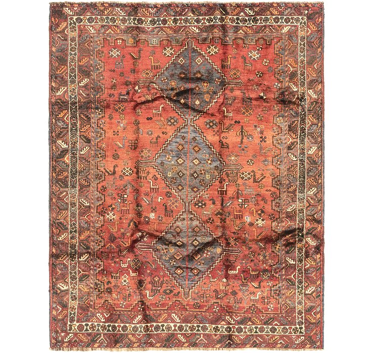 5' 7 x 7' 3 Ghashghaei Persian Rug