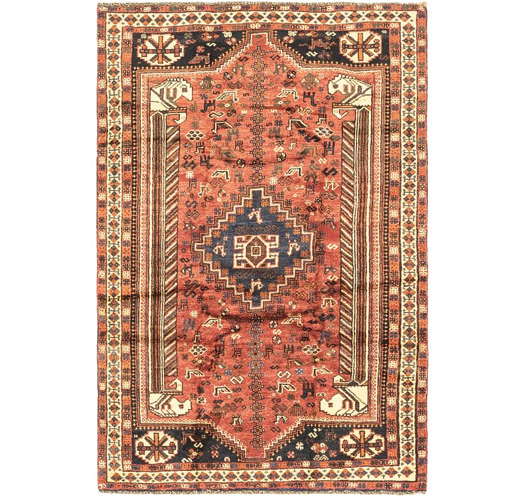 5' 2 x 7' 10 Ghashghaei Persian Rug