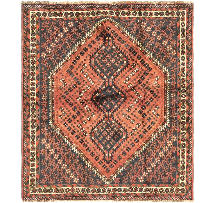 5' 5 x 6' 3 Ghashghaei Persian Rug
