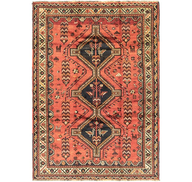5' 7 x 8' Ghashghaei Persian Rug