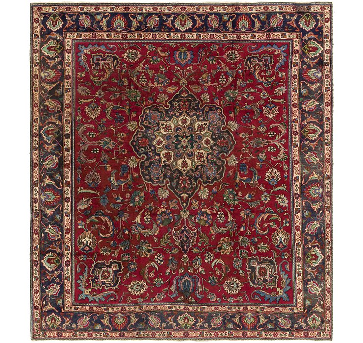 9' 10 x 11' 3 Tabriz Persian Square Rug