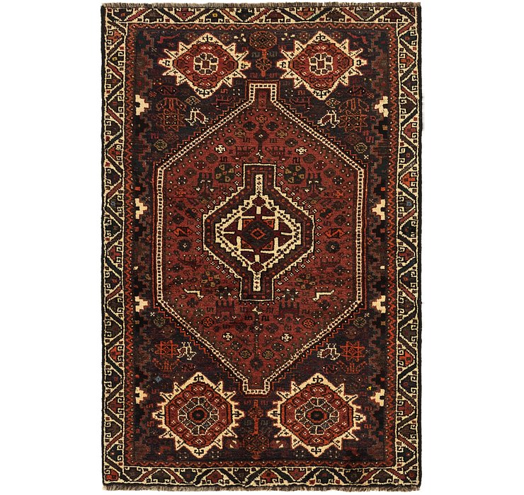 3' 7 x 5' 7 Ghashghaei Persian Rug