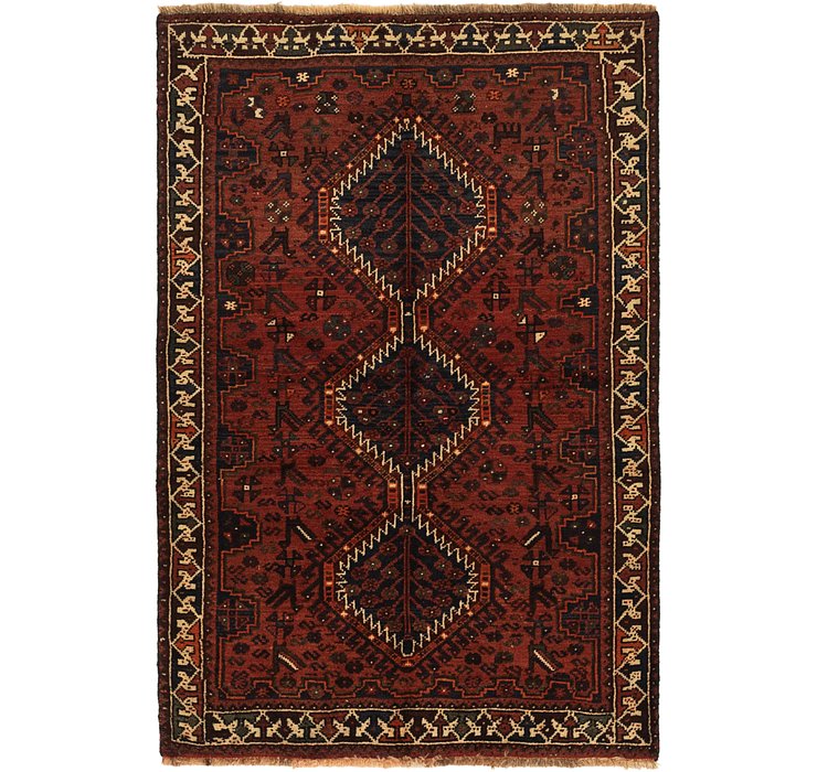 3' 9 x 5' 5 Ghashghaei Persian Rug