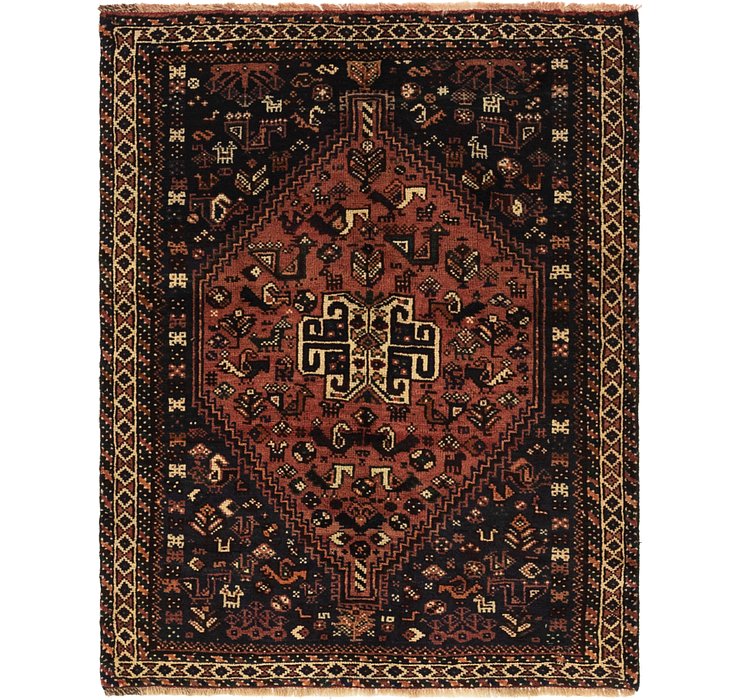 3' 8 x 4' 9 Ghashghaei Persian Rug