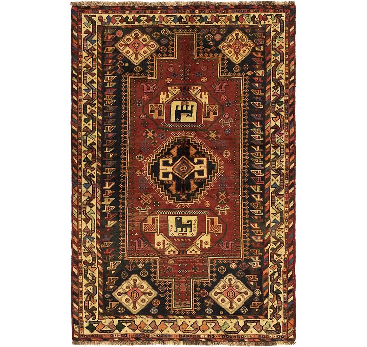 3' 10 x 6' Ghashghaei Persian Rug