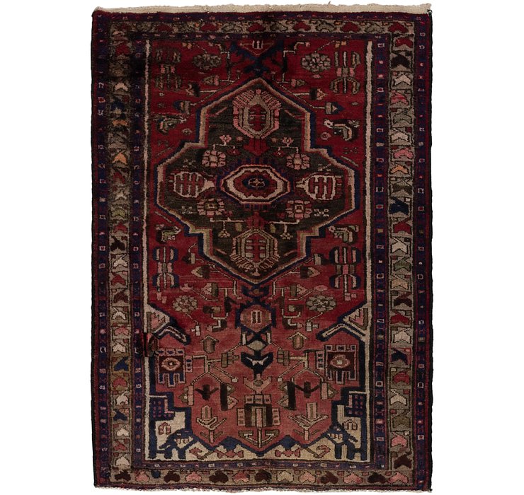 3' 7 x 5' 5 Khamseh Persian Rug