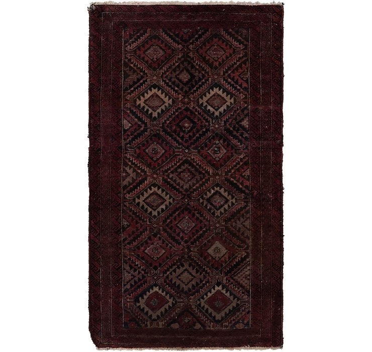 3' x 5' 8 Balouch Persian Rug