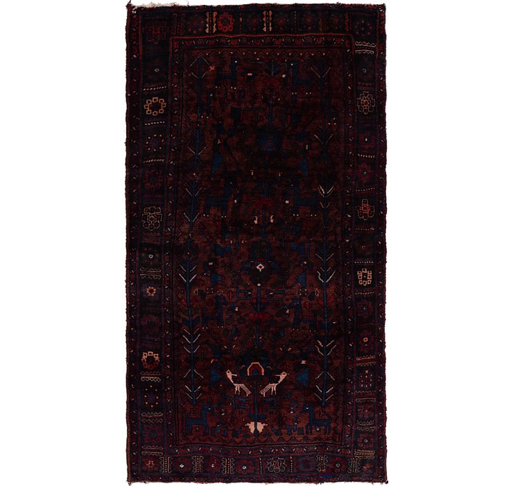 4' 2 x 7' 10 Sirjan Persian Runner Rug