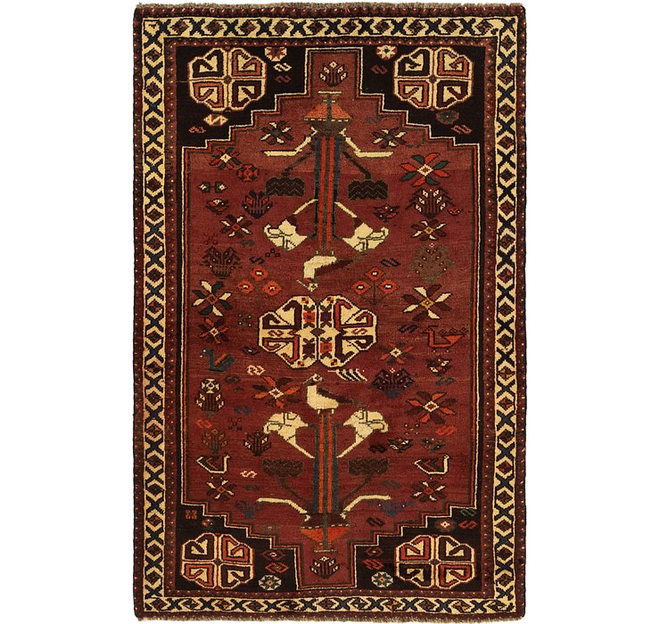 3' 4 x 5' 3 Ghashghaei Persian Rug
