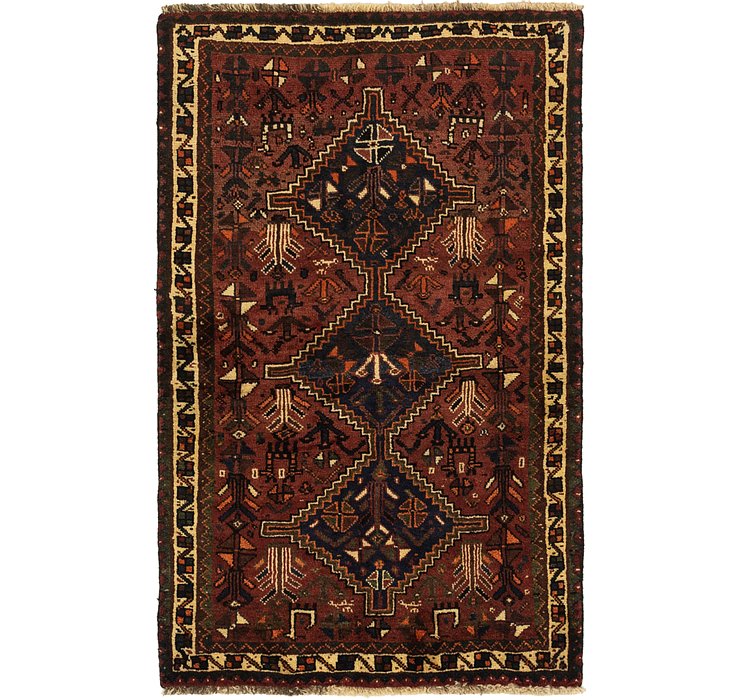 3' 7 x 5' 8 Ghashghaei Persian Rug