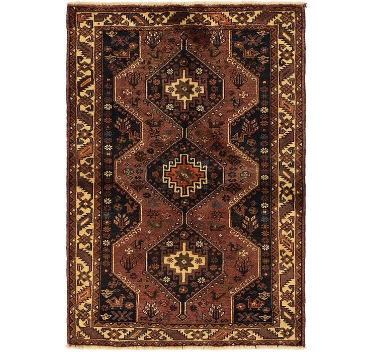 3' 7 x 5' 4 Ghashghaei Persian Rug