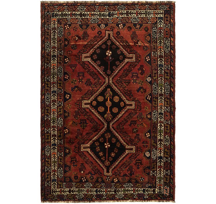 5' x 7' 8 Ghashghaei Persian Rug